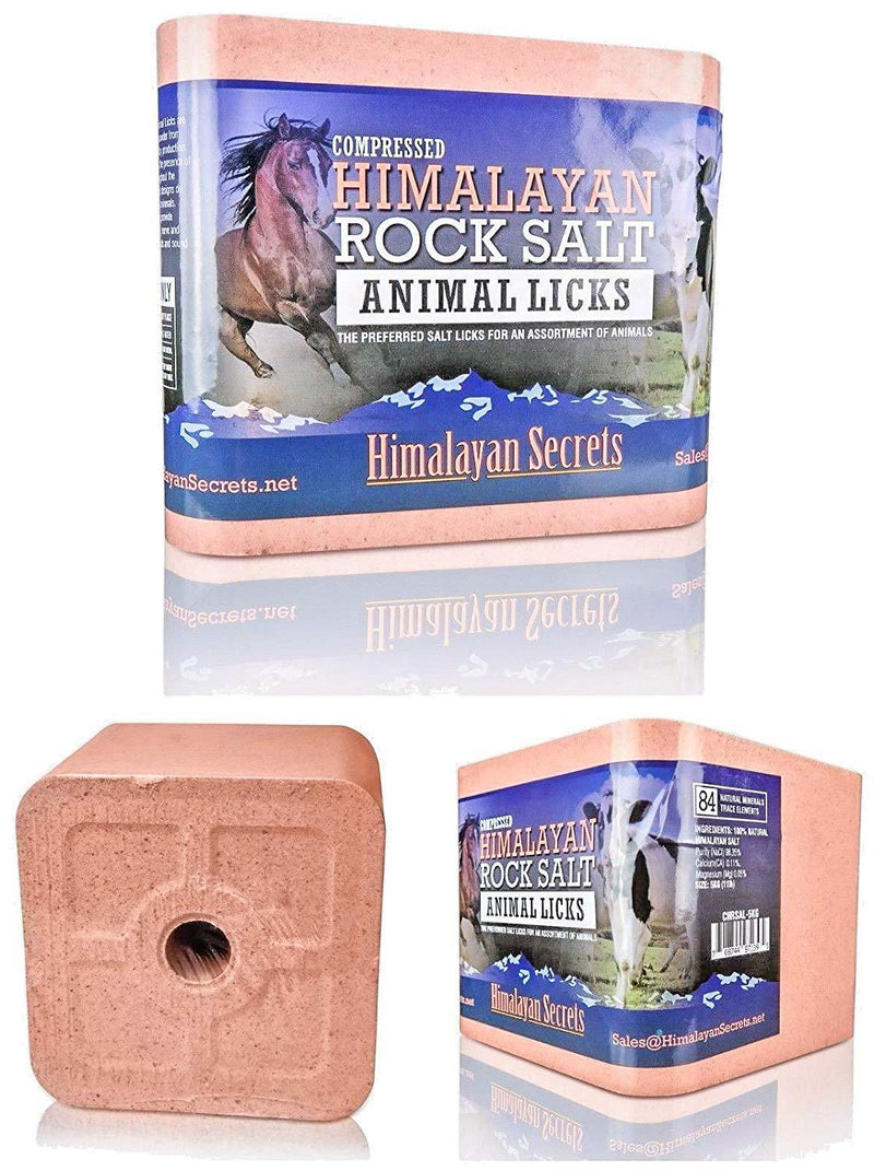 Compressed Himalayan Salt Lick for Horse, Cow, Goat, etc. Made from Specially Selected Higher Quality Himalayan Salt - Evenly Distributed Minerals - 100% Pure & Natural