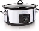 Crockpot 7 Quart Programmable Slow Cooker with Digital Countdown Timer|Polished Platinum