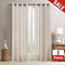 Curtains for Living Room 84 inch Grey Moroccan Tile Linen Blend Grommet Window Treatmenrt Set 2 Panels Bedroom Kitchen