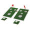 OOFIT Smiling Face Golf Cornhole Game with Chipping Mats Tailgate Chipping Game Set, Great Fun with Friends and Family