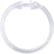 SlipX Solutions White Premium Plastic Shower Rings Provide Effortless Gliding on Standard Shower Rods (Set of 12, Easy Snap Closure, BPA-Free Plastic)