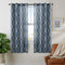 Curtains for Living Room 84 inch Grey Moroccan Tile Linen Blend Grommet Window Treatmenrt Set 2 Panels Bedroom Kitchen