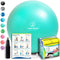 Exercise Ball - Professional Grade Anti-Burst Fitness, Balance Ball for Pilates, Yoga, Birthing, Stability Gym Workout Training and Physical Therapy