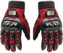 Tcbunny Pro-biker Motorbike Carbon Fiber Powersports Racing Gloves (Red, X-Large)