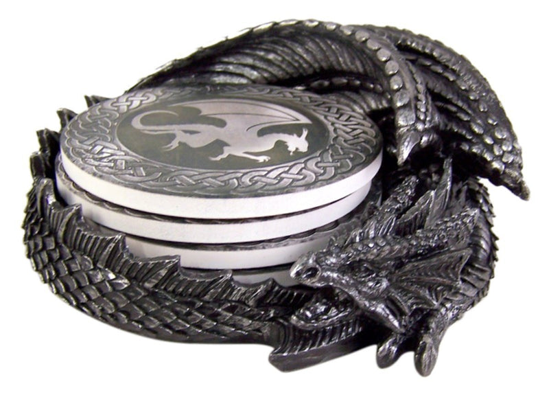 Dragon Coaster Holder With 4 Coaster Set