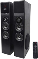 Rockville TM150B Black Home Theater System Tower Speakers 10" Sub/Blueooth/USB