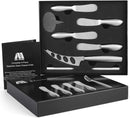 Home Perspective Premium 6-Piece Cheese Knife Set - Complete Stainless Steel Cheese Knives Gift Knives Sets Collection, Suit for the Wedding, Lover, Elders, Children and Friends