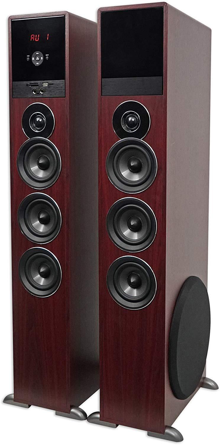 Rockville TM150C Bluetooth Home Theater Tower Speaker System (2) 10" Subwoofers!