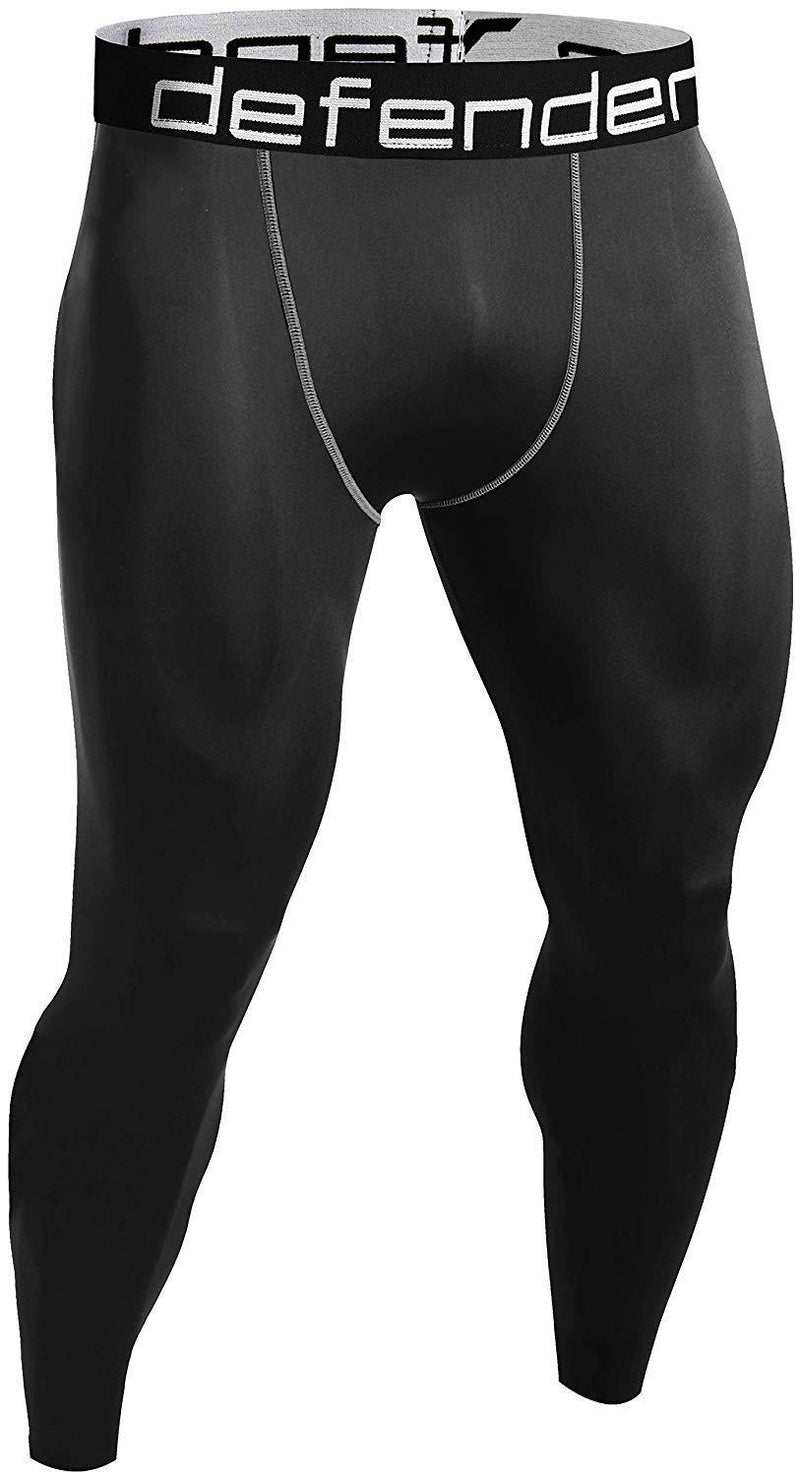 Defender Men's Compression Baselayer Pants Legging Shorts Shirts Tights Running