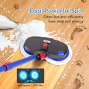 Electric Mop, Cordless Electric Spinner and Waxer, Powerful Floor Cleaner with Dual Spin, Tile and Laminate Floor, Super Quiet by iDOO