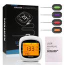 Soraken GM-001 Bluetooth Wireless Meat Thermometer for Grilling Smoker with Four Probes - White