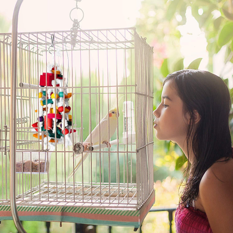 RYPET Bird Chewing Toy - Parrot Cage Bite Toys Wooden Block Bird Parrot Toys for Small and Medium Parrots and Birds