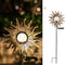 ATHLERIA Garden Solar Lights Outdoor, Sun Decor, Crackle Glass Ball Waterproof Metal Decorative Stakes Lights for Lawn,Patio,Pathway,Yard (Sun)