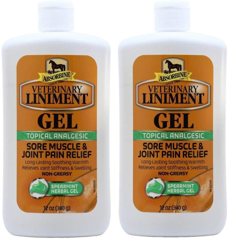 Absorbine Veterinary Liniment Gel, 12-Ounce 2 Pack