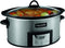 Crockpot SCCPVI600-S 6-Quart Countdown Programmable Oval Slow Cooker with Stove-Top Browning, Stainless Finish