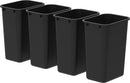 Storex Large Waste Basket 15.5 x 11 x 20.75 Inches, Black (STX00700U01C)