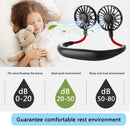 ZoeeTree USB Fan Neck Fan, Desk Fan Travel Small Fan with 4-12Hs Working Time, Portable Fan for Office/Outdoors/Household, 3 Speeds, Quiet, Rechargeable, Aromatherapy