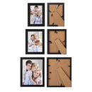 WOLTU 10 Piece Multi Pack Black Picture Frame Set for Wall with Plexiglass Cover,2-8x10,4-5x7,4-4x6,PF02C10-x