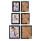 WOLTU 10 Piece Multi Pack Black Picture Frame Set for Wall with Plexiglass Cover,2-8x10,4-5x7,4-4x6,PF02C10-x