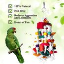 RYPET Bird Chewing Toy - Parrot Cage Bite Toys Wooden Block Bird Parrot Toys for Small and Medium Parrots and Birds