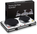 Homeleader Hot Plate for Cooking Electric, Double Burner with Adjustable Temperature Control, 2200W