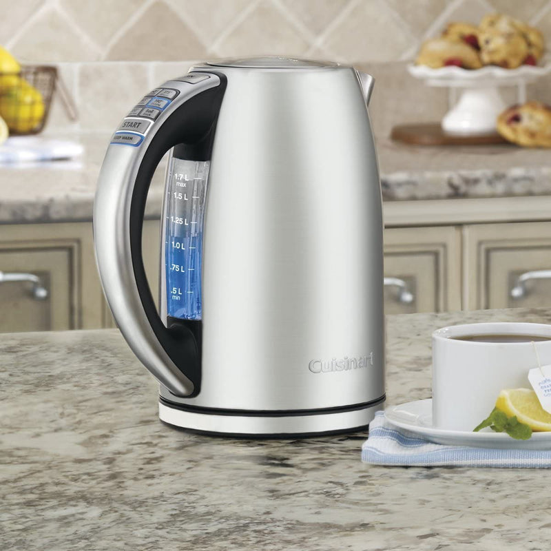 Cuisinart CPK-17 PerfecTemp 1.7-Liter Stainless Steel Cordless Electric kettle, 1.7 L, Silver