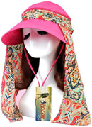 ICOLOR Sun Cap Sun Flap Hats Outdoor 360°Sun UPF 50+ Women Lady Wide Brim Cap Visor Hats UV Protection Summer Sun Hats