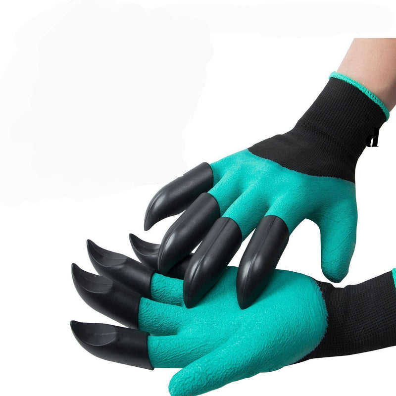 Garden Genie Gloves with Fingertips Claws Quick (Double Claw)by Awefrank --Safe for Rose Pruning –Best Gardening Tool -Best Gift for Gardeners-Great for Digging Weeding Seeding poking