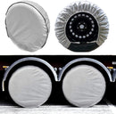 Tire Covers Set of 4, 5 Layer Tire Wheel Protectors, Waterproof UV Protection Wheel Tire Covers, Fit 29" to 33" Truck Camper Van Auto Car Tires Diameter