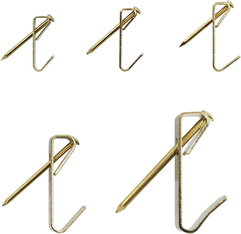 T.K.Excellent Brass Plated Picture Hangers Assortment Kit,233 Pieces