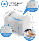 ComfiLife Orthopedic Knee Pillow for Sciatica Relief, Back Pain, Leg Pain, Pregnancy, Hip and Joint Pain - Memory Foam Wedge Contour