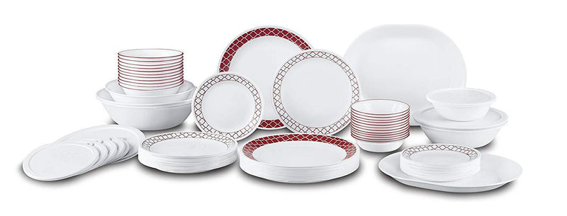 Corelle Winter Frost White Dinnerware Set  with lids (20-Piece, Service for 4)