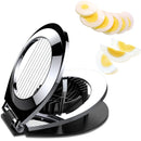 Egg Slicer, aphqua Stainless Steel Wire Egg Cuter Heavy Duty Slicer For Hard Boiled Eggs with 3 Slicing Styles Cutter Silver