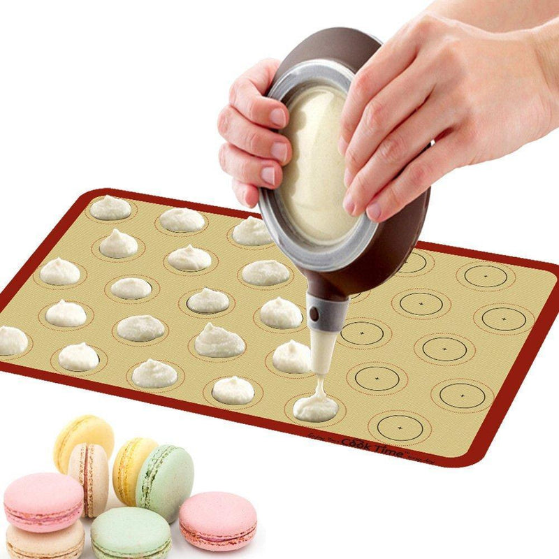 Silicone Baking Mat Cookie Sheet Ste(2) Non-stick Cooking Mat Liner for Macaron Cake Bread Making Microwave Toaster Oven Tray Pan