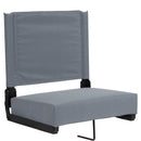 Flash Furniture Grandstand Comfort Seats by Flash with Ultra-Padded Seat in Black