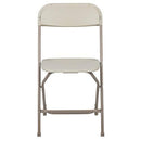 Flash Furniture 10 Pk. HERCULES Series 650 lb. Capacity Premium White Plastic Folding Chair