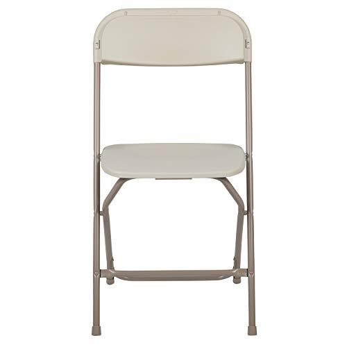 Flash Furniture 10 Pk. HERCULES Series 650 lb. Capacity Premium White Plastic Folding Chair