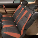 FH Group PU205BLACKREDTRIM102 Black PU205102 Ultra Comfort Leatherette Front Seat Cushions (Airbag Compatible) Red Trim