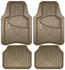 Custom Accessories Armor All 78842 4-Piece Tan All Season Rubber Floor Mat