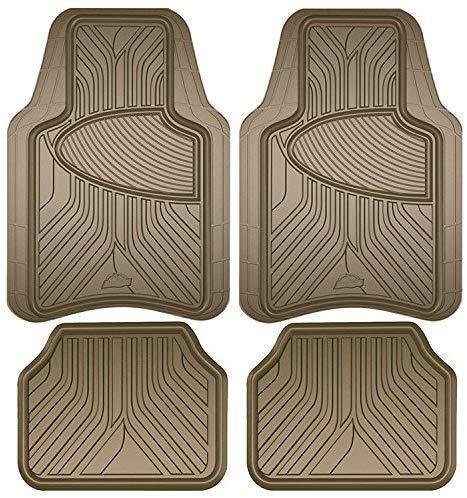 Custom Accessories Armor All 78842 4-Piece Tan All Season Rubber Floor Mat