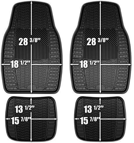 Custom Accessories Armor All 78842 4-Piece Tan All Season Rubber Floor Mat