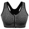 Women's Zip Front Sports Bra Wireless Post-Surgery Bra Active Yoga Sports Bras