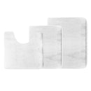 Clara Clark 2-Pack Bath Mat Set – Large and Small Bathroom Rug Set, Absorbent Memory Foam Bath Rugs, Non-Slip, Thick, Cozy Velvet Microfiber Bathrug, Plush Shower, Toilet Floor Bathmats Carpet, Black
