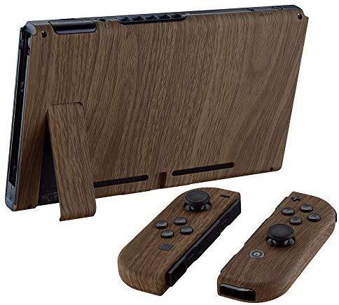 eXtremeRate Soft Touch Grip Back Plate for Nintendo Switch Console, NS Joycon Handheld Controller Housing with Full Set Buttons, DIY Replacement Shell for Nintendo Switch - Classics NES Style