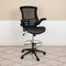 Flash Furniture Mid-Back Black Mesh Swivel Ergonomic Task Office Chair with Flip-Up Arms - BL-X-5M-BK-GG