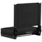 Flash Furniture Grandstand Comfort Seats by Flash with Ultra-Padded Seat in Black