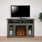 Ameriwood Home Chicago TV Stand with Fireplace, Rustic Gray