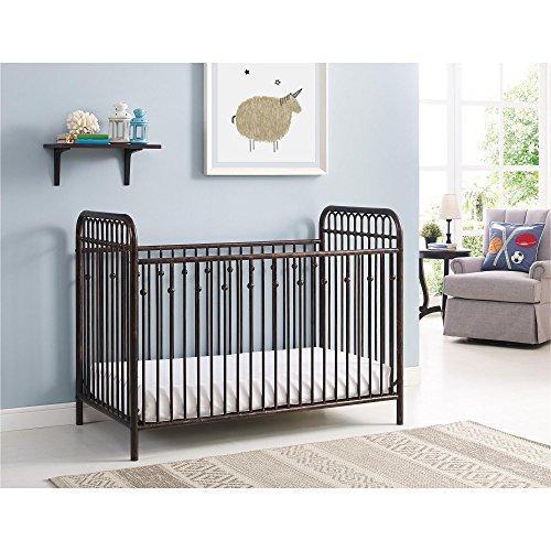 Little Seeds Monarch Hill Ivy Metal Crib, Gold