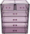 Sorbus Cosmetics Makeup and Jewelry Big Storage Display-Stylish Vanity, Bathroom Case, 4 Large, 2 Small Drawers, Clear