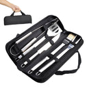 Ordekcity BBQ Grill Tools Set - 5 Piece Grill Accessories Stainless Steel Grill Utensils Set Barbecue Tongs, Complete Outdoor BBQ Accessories